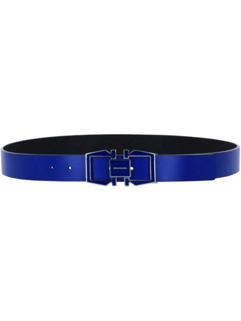 Ferragamo Gancini Logo Belt Bluette