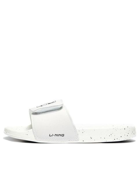 (WMNS) Li-Ning Sports Slides 'White Black' AGAQ026-1