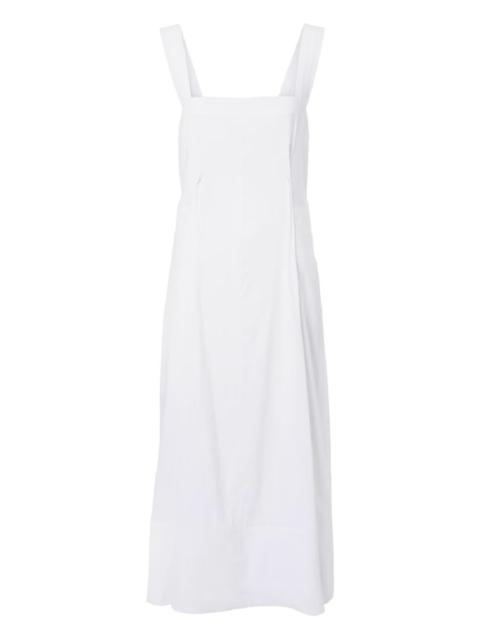 square-neck midi dress