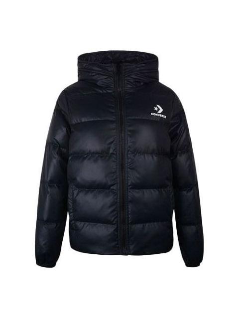 (WMNS) Converse Down Fill Puffer Jacket 'Black' 10006837-A05