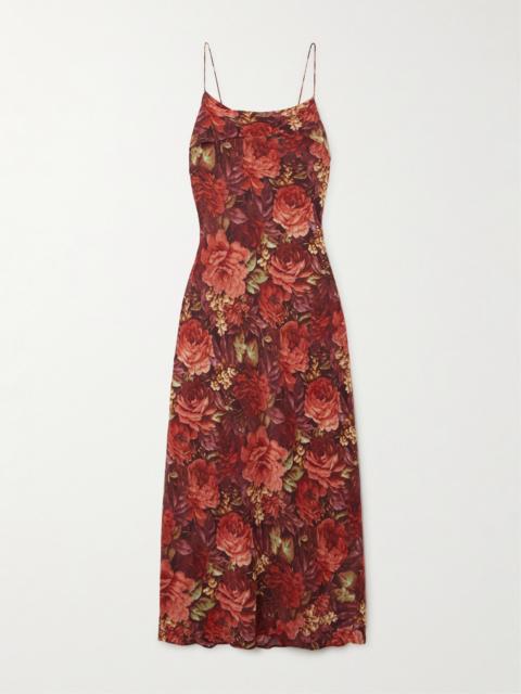 Zelie Floral-print Silk Maxi Dress