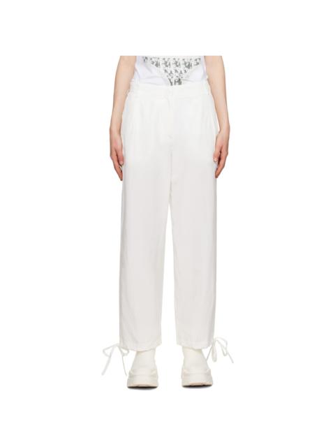 White Drawstring Trousers