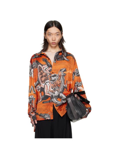 Orange Misfit Long Sleeve Shirt