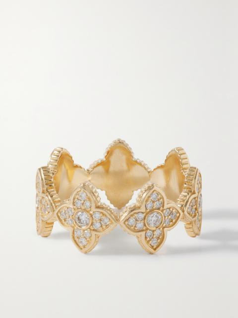 Moroccan Eternity 14-karat Diamond Ring