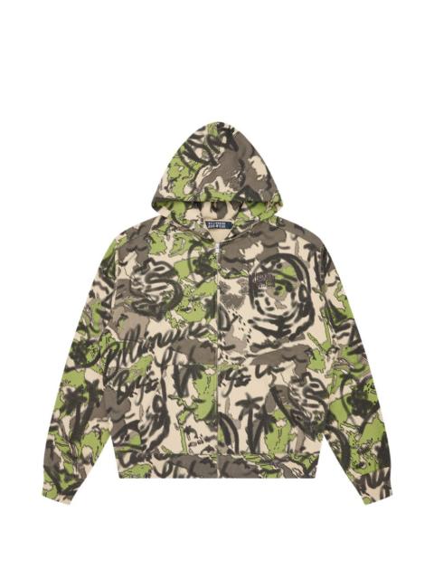 camouflage zip hoodie
