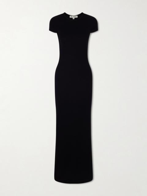 Ribbed Jersey Maxi Dress