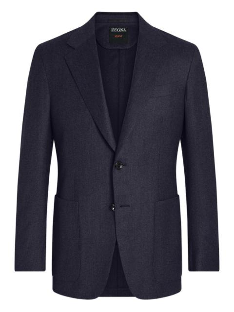 single-breasted wool blazer