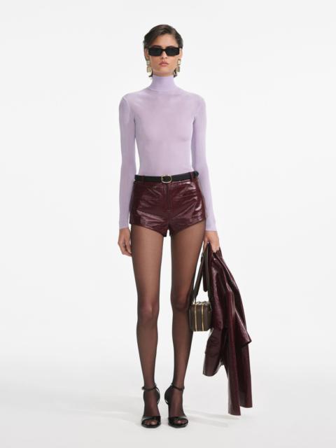 Lilac Viscose Knit Top