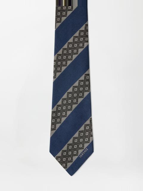 Printed Jacquard Silk Tie