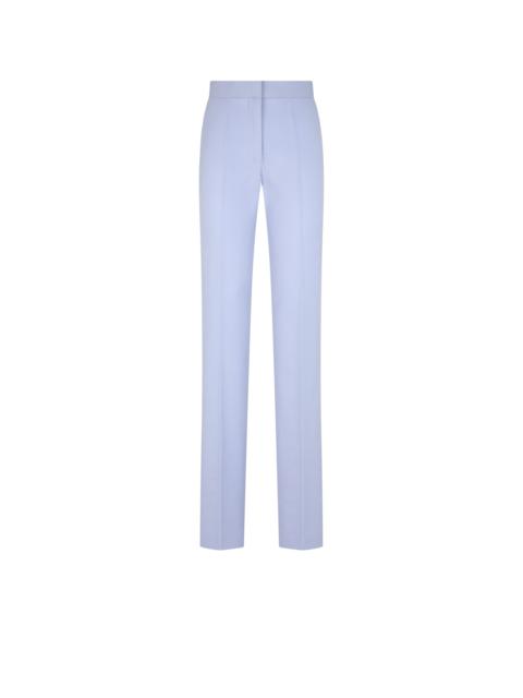 DOUBLE FACE LIGHT WOOL TAILORED STRAIGHT PANTS