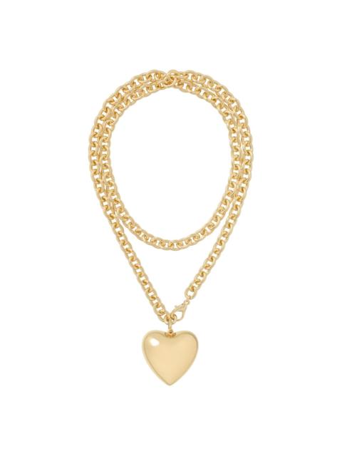Big Puffy Heart Charm necklace