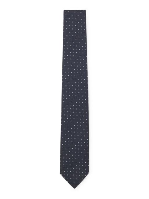 SILK-BLEND TIE WITH JACQUARD PATTERN