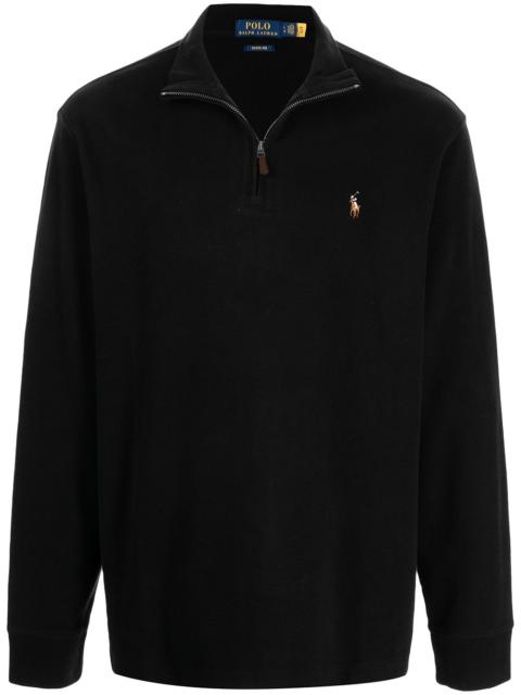 logo-embroidered sweatshirt