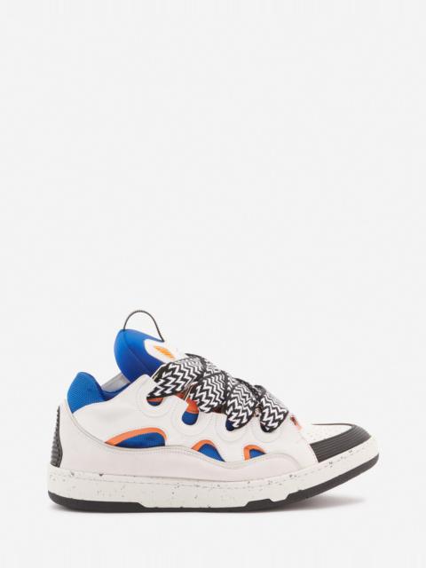 LEATHER CURB SNEAKERS