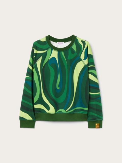 FLEECE SWEATSHIRT MARMO PRINT