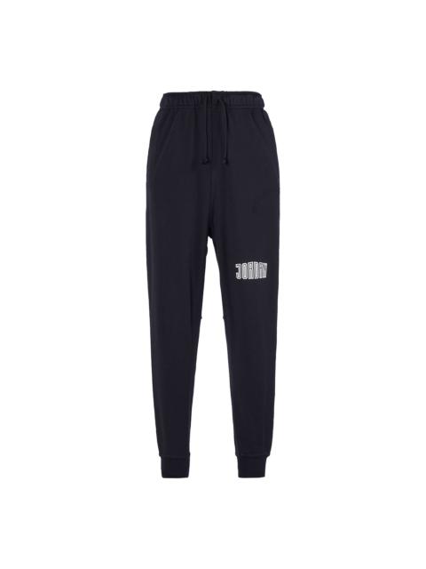 Air Jordan J Sprt Dna Hbr Flc Pant Leisure Sports Knit Trousers Men s Black DM3232-010