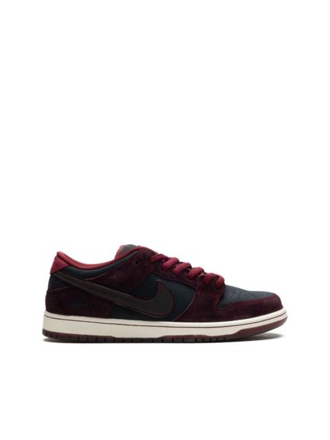 x Riot Skateshop SB Dunk Low "Mahogany/Dark Beetroot/Team Red/Sail/Night Maroon" sneakers