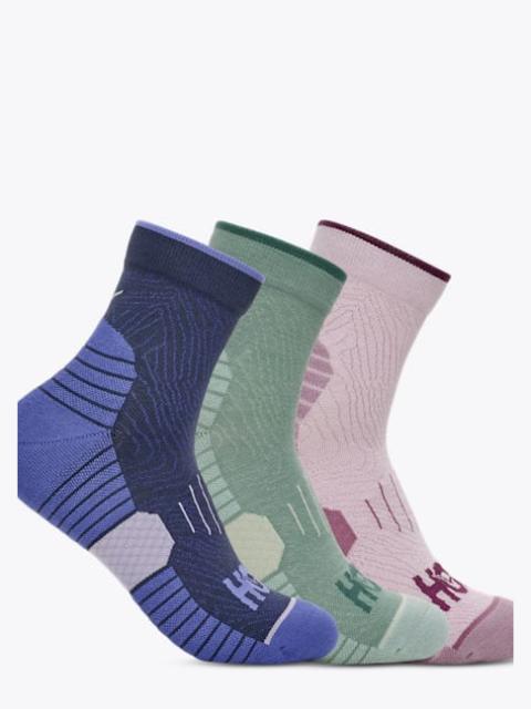 Quarter Run Sock 3-Pack in Varsity Navy/Rosemary/Lilac Cream