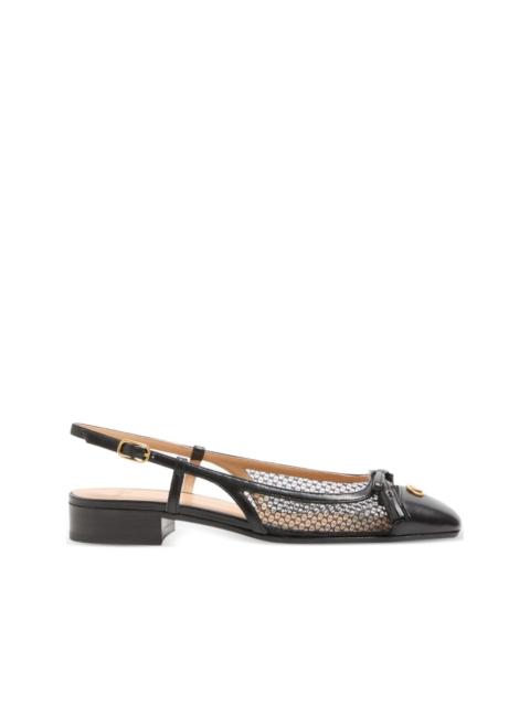 Valet Du Roi VLogo slingback pumps