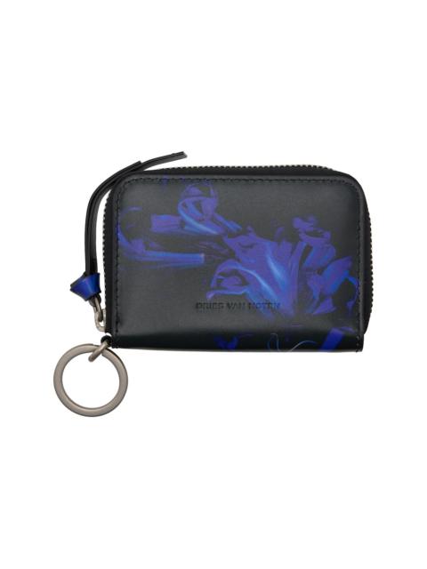 Black & Blue Leather Card Holder