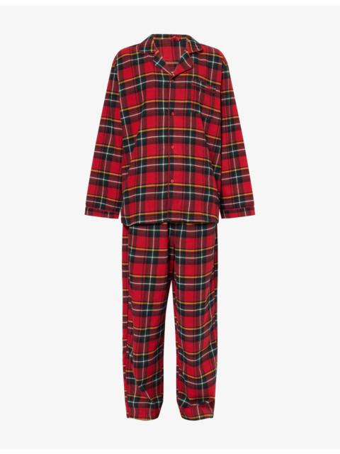 Tartan Flannel Cotton Pyjama Set