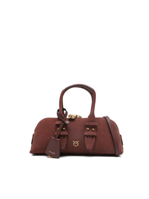 suede bowling tote bag