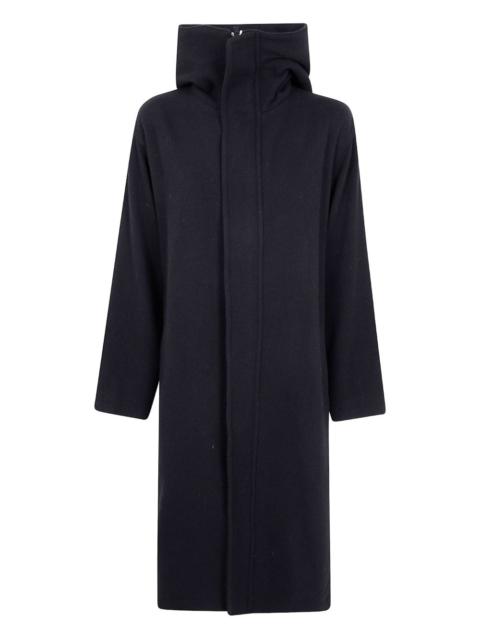 hooded wool coat