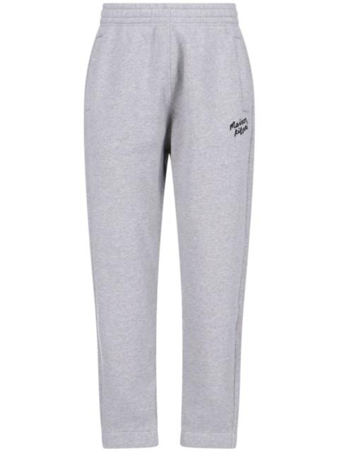 handwriting logo track pants
