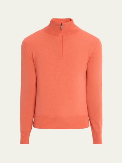 Men's Cashmere Half-Zip Sweater