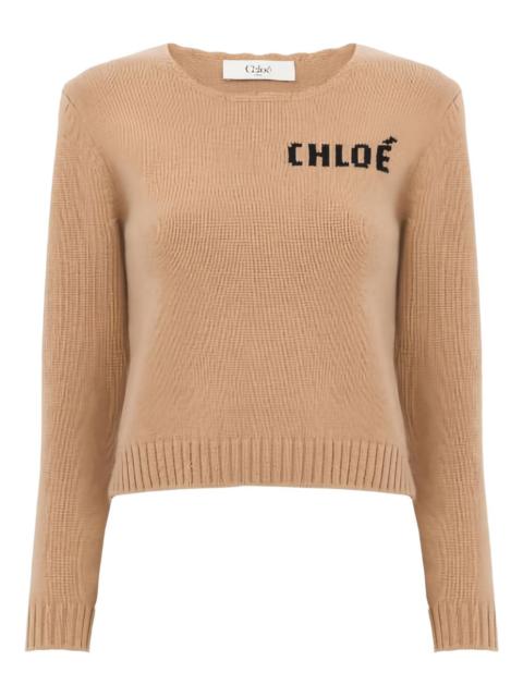 embroidered-logo sweater