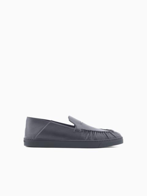 NAPPA-LEATHER SLIP-ONS