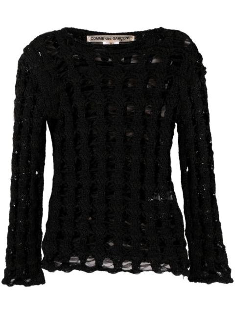 open-knit jumper