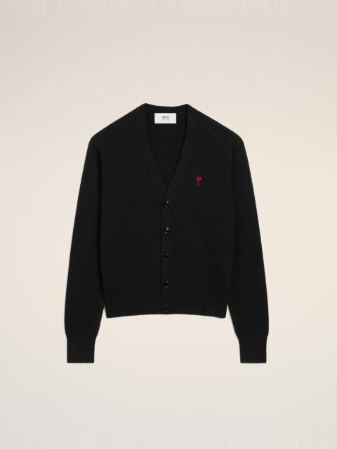 BLACK WOOL AMI DE COEUR CARDIGAN