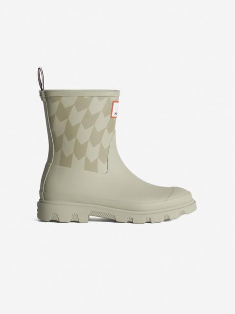 MAISON KITSUNE x HUNTER UNISEX CHEVRON DOWNPOUR SHORT BOOTS