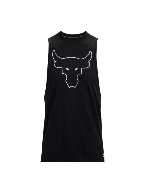 Under Armour Project Rock Brahma Bull Tank 'Black White' 1371215-001