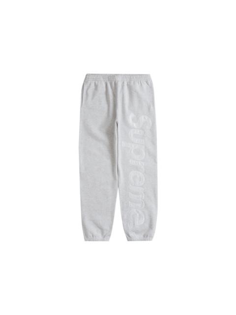 Supreme Satin Appliqué Sweatpant (FW23) Ash Grey