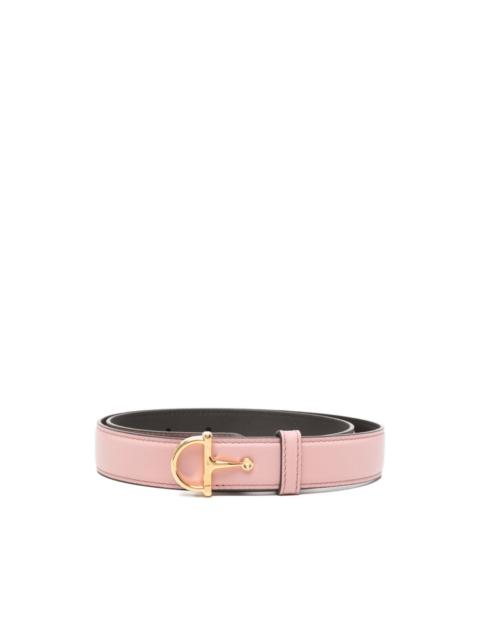 Horsebit buckle belt