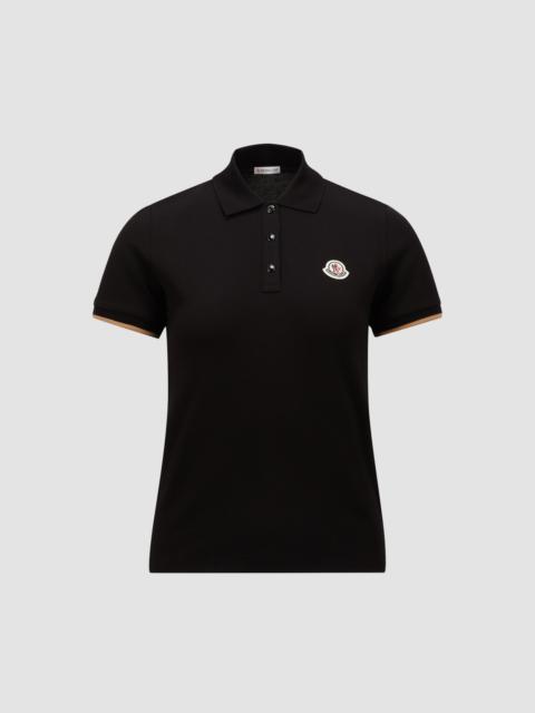 Logo Patch Cotton Piquet Polo Shirt