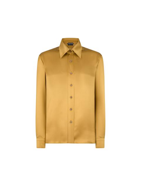FLUID CHARMEUSE SILK SHIRT