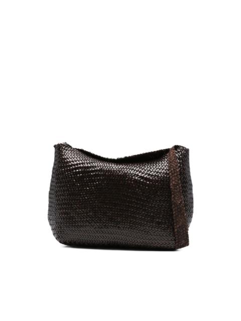Santa Marta woven-leather shoulder bag