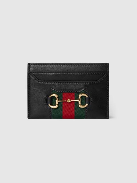 Gucci Horsebit Web card case