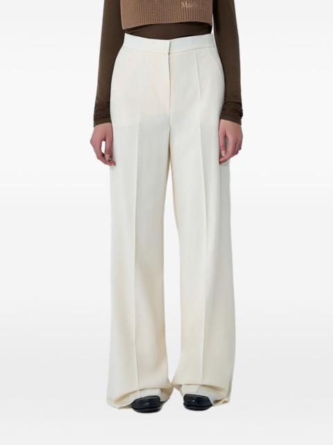 high-rise pleated trousers