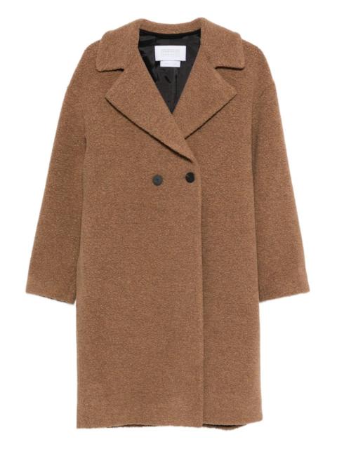 bouclé double-breasted coat