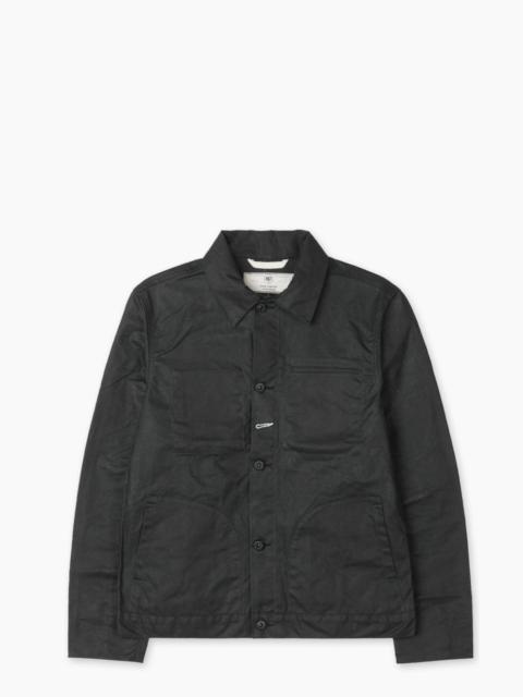 ROGUE TERRITORY SUPPLY JACKET WAXED CANVAS RIDGELINE BLACK