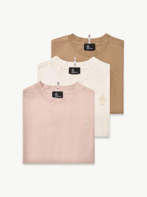 Logo Patch Cotton Blend T-Shirt (Three Pack)