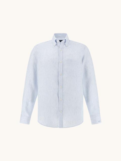 SOFFIO LINEN SHIRT WITH STRIPED PATTERN