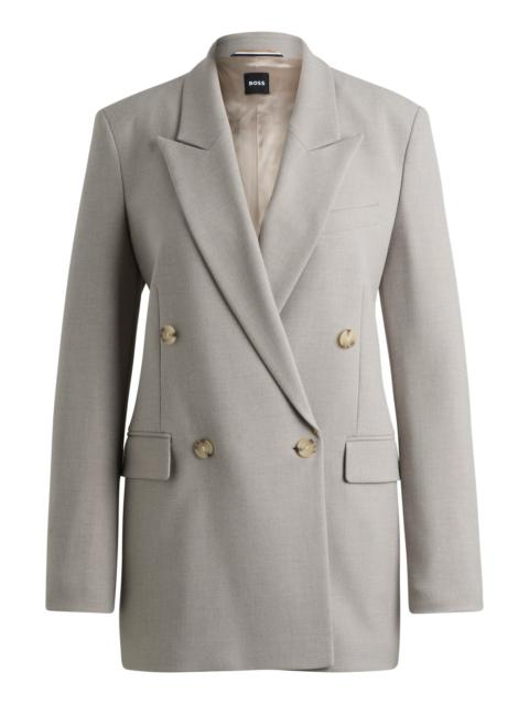 REGULAR-FIT JACKET WITH DOUBLE-BREASTED CLOSURE