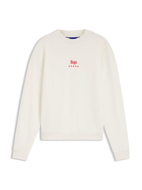 COTTON-TERRY SWEATSHIRT WITH HAPPY HUGO