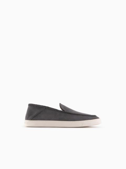Galleria 3 suede slip-ons
