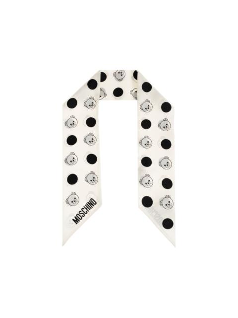 bear-print scarf